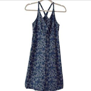 Patagonia Organic Cotton Amber Dawn Blue Floral Dress